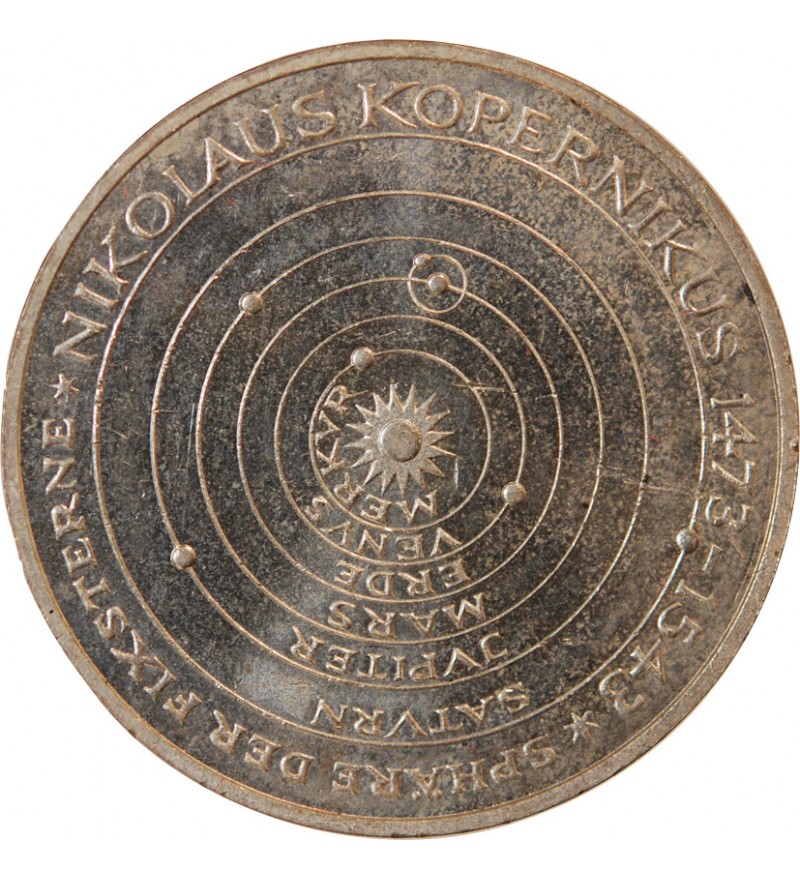 ALLEMAGNE - 5 MARK ARGENT 1973 J HAMBOURG - NICOLAS COPERNIC