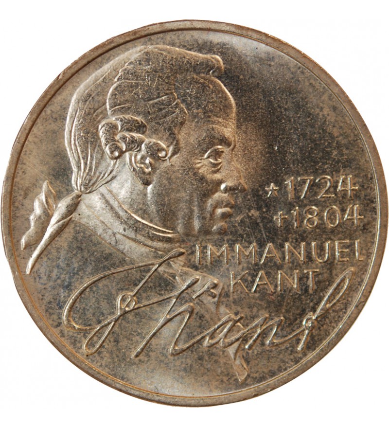 ALLEMAGNE - 5 MARK ARGENT 1974 D MUNICH - IMMANUEL KANT
