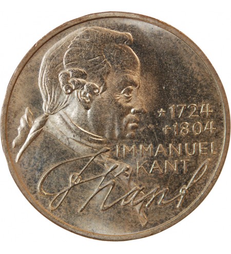 ALLEMAGNE - 5 MARK ARGENT 1974 D MUNICH - IMMANUEL KANT