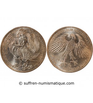 ALLEMAGNE - 5 MARK ARGENT 1976 D MUNICH - VON GRIMMELSHAUSEN