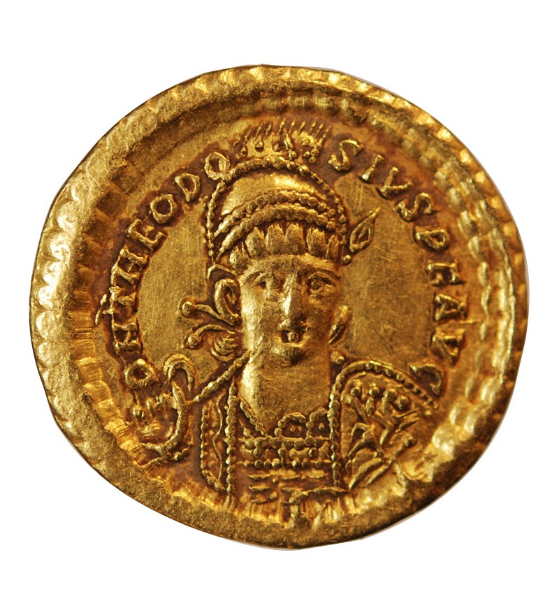 THEODOSE II - SOLIDUS OR CONSTANTINOPLE 402 / 450