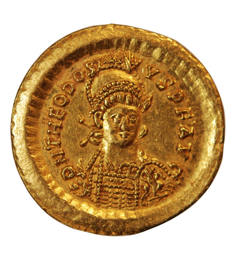 THEODOSE II - SOLIDUS OR CONSTANTINOPLE 402 / 450