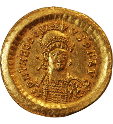 THEODOSE II - SOLIDUS OR CONSTANTINOPLE 402 / 450