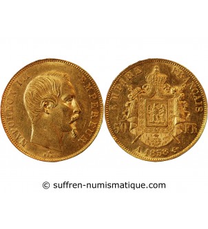 NAPOLEON III﻿ - 50 FRANCS OR 1858 A PARIS﻿﻿NAPOLEON III﻿ - 50 FRANCS OR 18662 A PARIS﻿