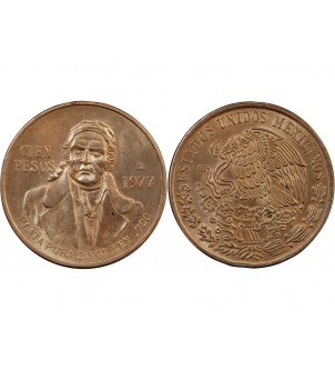 MEXIQUE - 100 PESOS ARGENT 1977 Mo MEXICO 2