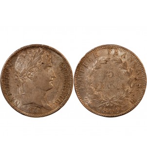 NAPOLEON Ier﻿ - 5 FRANCS ARGENT 1809 B ROUEN 2