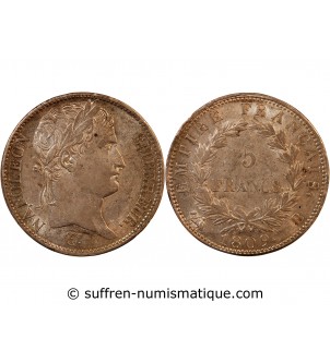 NAPOLEON Ier﻿ - 5 FRANCS ARGENT 1809 B ROUEN