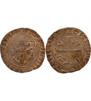 CHARLES VI - BLANC GUENAR 1380 / 1422 MONTPELLIER 2