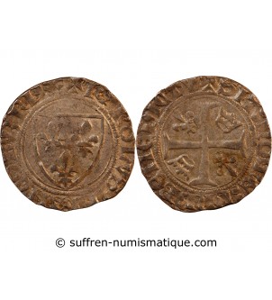 CHARLES VI - BLANC GUENAR 1380 / 1422 MONTPELLIER