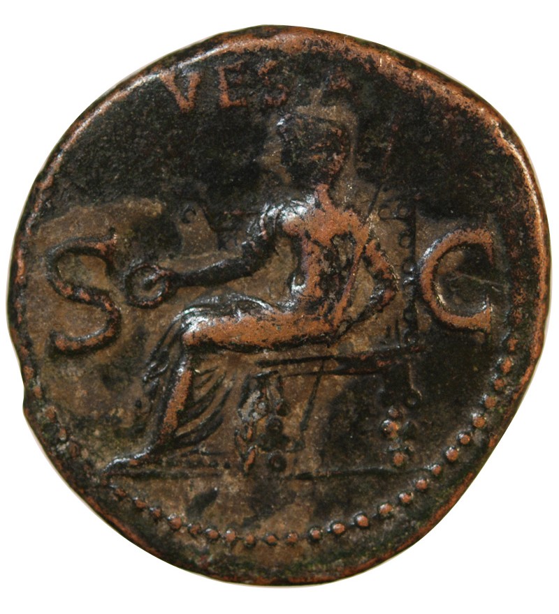 CALIGULA - AS 37 / 38 ROME - VESTA