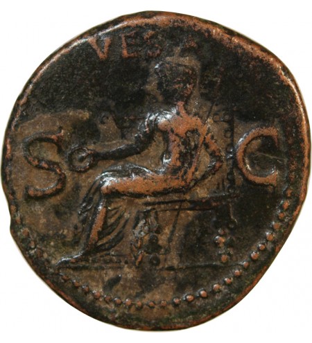 CALIGULA - AS 37 / 38 ROME - VESTA