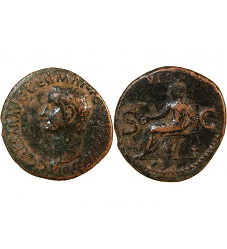 CALIGULA - AS 37 / 38 ROME - VESTA