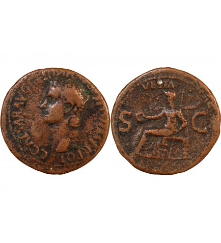 CALIGULA - AS 37 / 38 ROME - VESTA