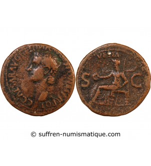 CALIGULA - AS 37 / 38 ROME - VESTA