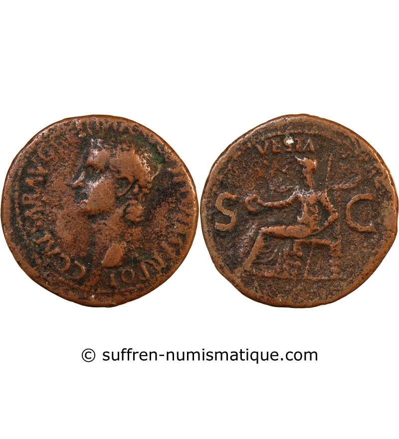 CALIGULA - AS 37 / 38 ROME - VESTA