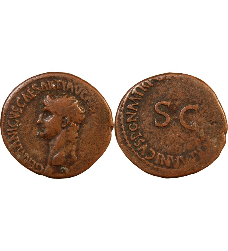 GERMANICUS, FRAPPE SOUS CALIGULA - AS 37 / 38 ROME