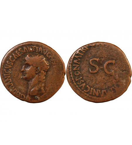 GERMANICUS, FRAPPE SOUS CALIGULA - AS 37 / 38 ROME