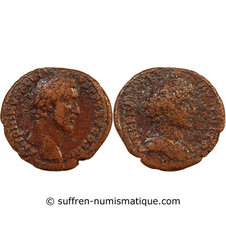 ANTONIN LE PIEUX ET MARC AURELE - AS 141 ROME