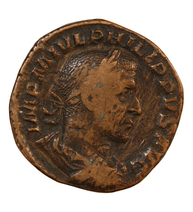 PHILIPPE Ier L'ARABE - SESTERCE 245 ROME