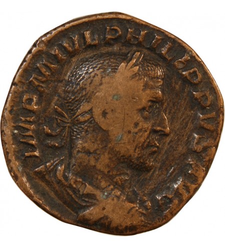 PHILIPPE Ier L'ARABE - SESTERCE 245 ROME