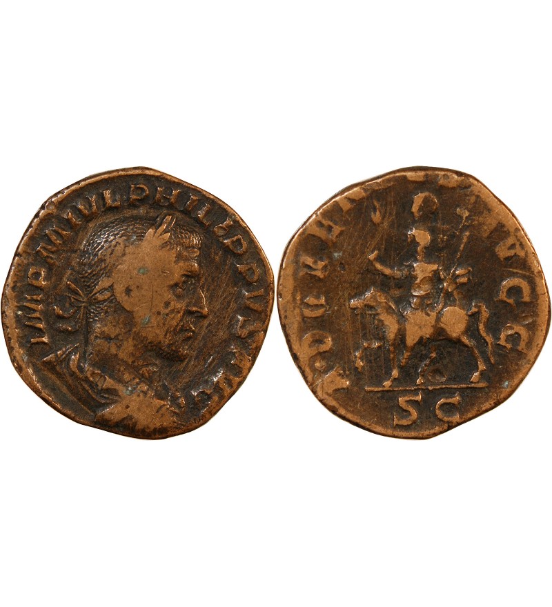 PHILIPPE Ier L'ARABE - SESTERCE 245 ROME