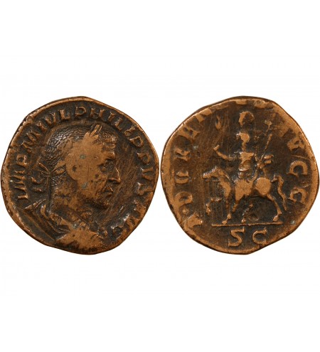 PHILIPPE Ier L'ARABE - SESTERCE 245 ROME