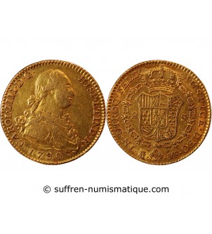 ESPAGNE, CHARLES IV - 2 ESCUDOS OR 1807 MADRID﻿﻿