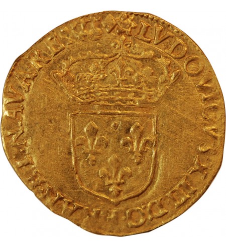 LOUIS XIII - ECU D'OR AU SOLEIL 1643 & AIX R5