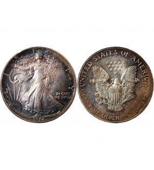 USA, SILVER EAGLE - ONCE D'ARGENT 1987 2