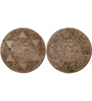 MAROC, ABD AL-AZIZ - 5 DIRHAMS ARGENT 1323 (1905) 2