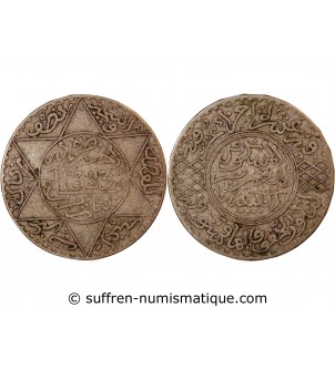 MAROC, ABD AL-AZIZ - 5 DIRHAMS ARGENT 1323 (1905)