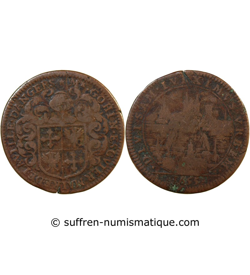 MAIRE D’ANGERS, MICHEL GOHIN – JETON CUIVRE 1655