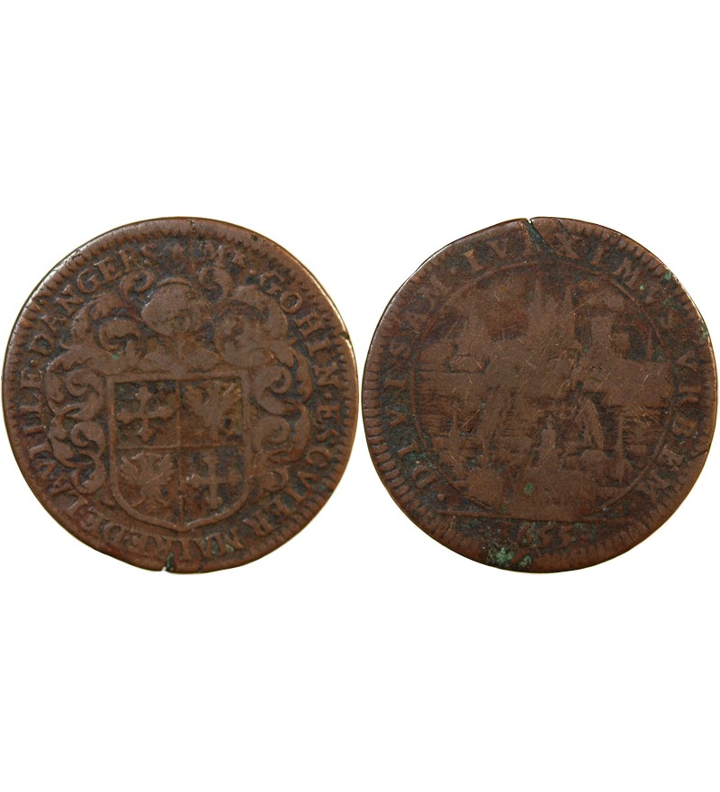 MAIRE D’ANGERS, MICHEL GOHIN – JETON CUIVRE 1655