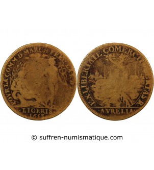 ORLÉANAIS, Communauté des marchands de Loire – JETON LAITON 1653