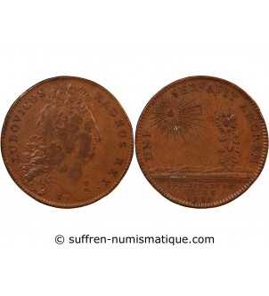 ETATS DE LILLE, LOUIS XIV – JETON CUIVRE 1713