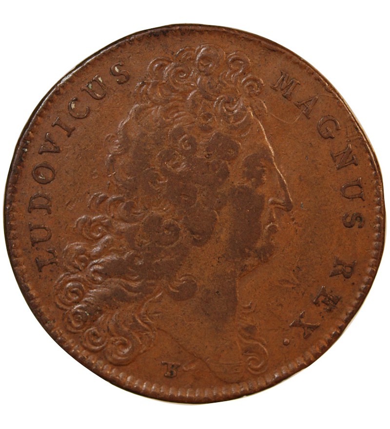 ETATS DE LILLE, LOUIS XIV – JETON CUIVRE 1713