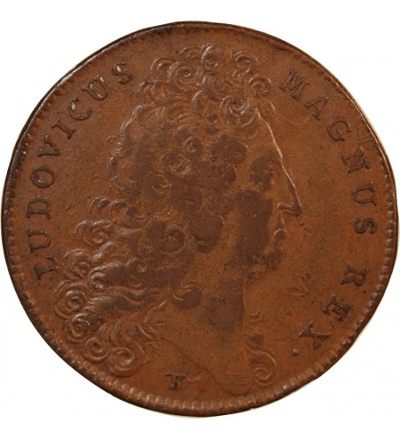 ETATS DE LILLE, LOUIS XIV – JETON CUIVRE 1713