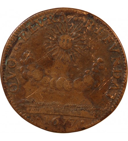 ETATS DE BOURGOGNE – JETON CUIVRE 1677