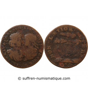 MARIE-THERESE, MARIAGE DU ROI – JETON CUIVRE 1660