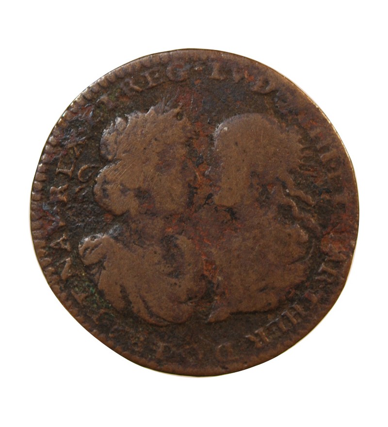 MARIE-THERESE, MARIAGE DU ROI – JETON CUIVRE 1660