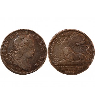 EXTRAORDINAIRE DES GUERRES, LOUIS XV - JETON ARGENT 1718 2