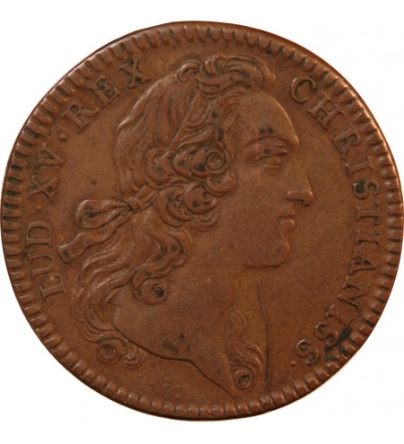 PARTIES CASUELLES, LOUIS XV - JETON CUIVRE 1742