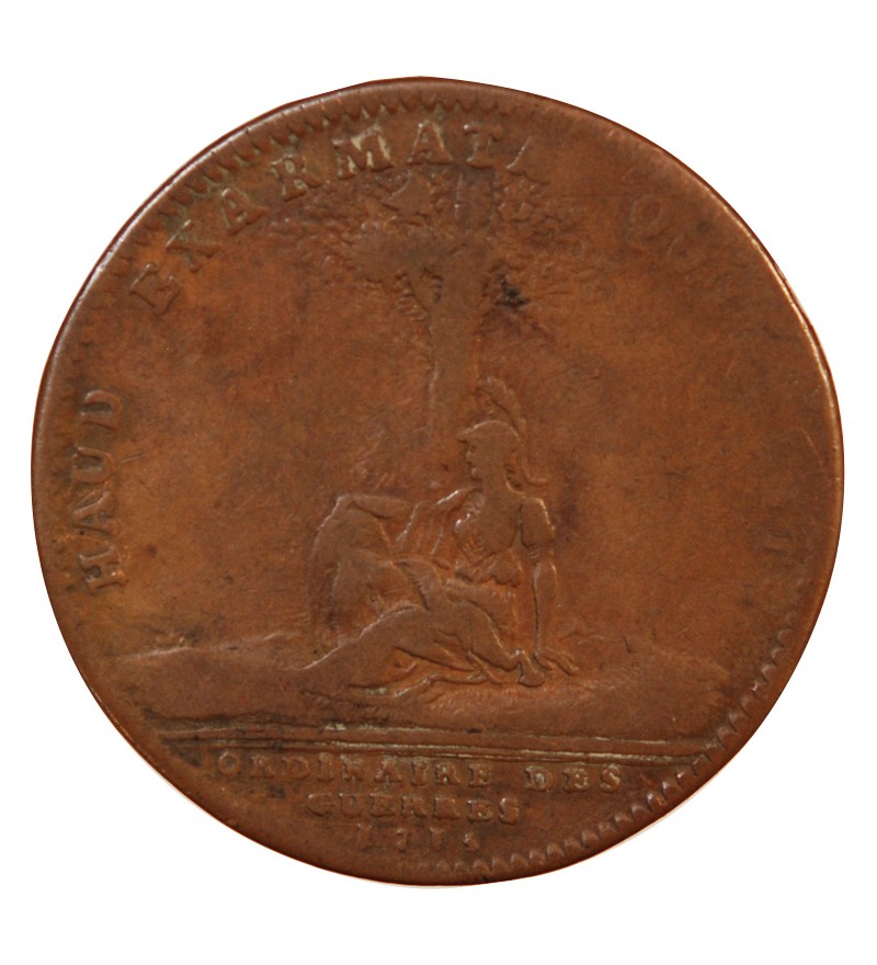 ORDINAIRE DES GUERRES, LOUIS XV - JETON CUIVRE 1715
