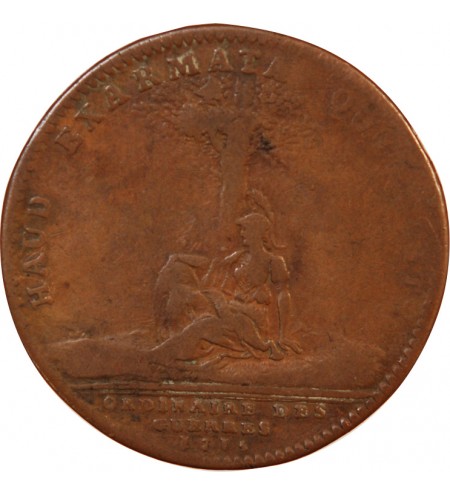 ORDINAIRE DES GUERRES, LOUIS XV - JETON CUIVRE 1715