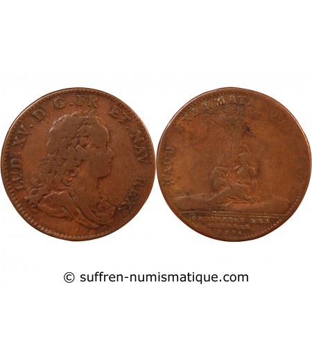 ORDINAIRE DES GUERRES, LOUIS XV - JETON CUIVRE 1715