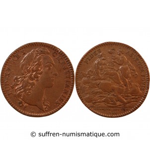 CHAMBRE AUX DENIERS, LOUIS XV - JETON CUIVRE 1746