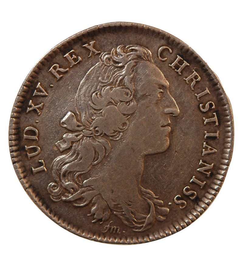 TRÉSOR ROYAL, LOUIS XV - JETON ARGENT 1749