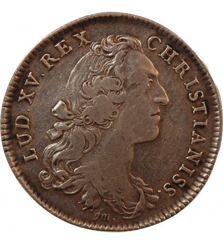TRÉSOR ROYAL, LOUIS XV - JETON ARGENT 1749