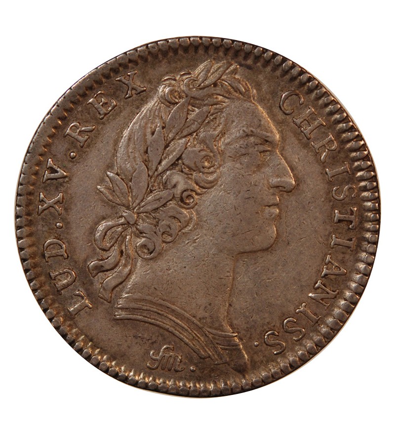 TRÉSOR ROYAL, LOUIS XV - JETON ARGENT 1755