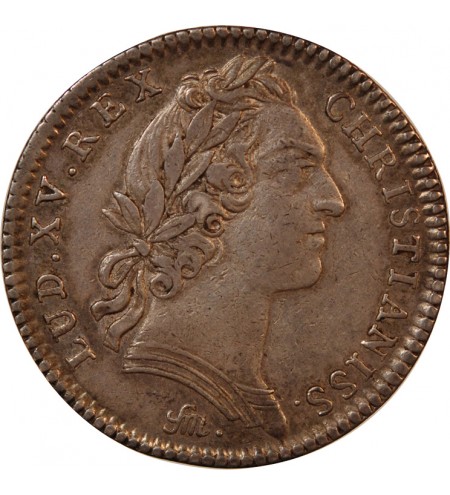 TRÉSOR ROYAL, LOUIS XV - JETON ARGENT 1755